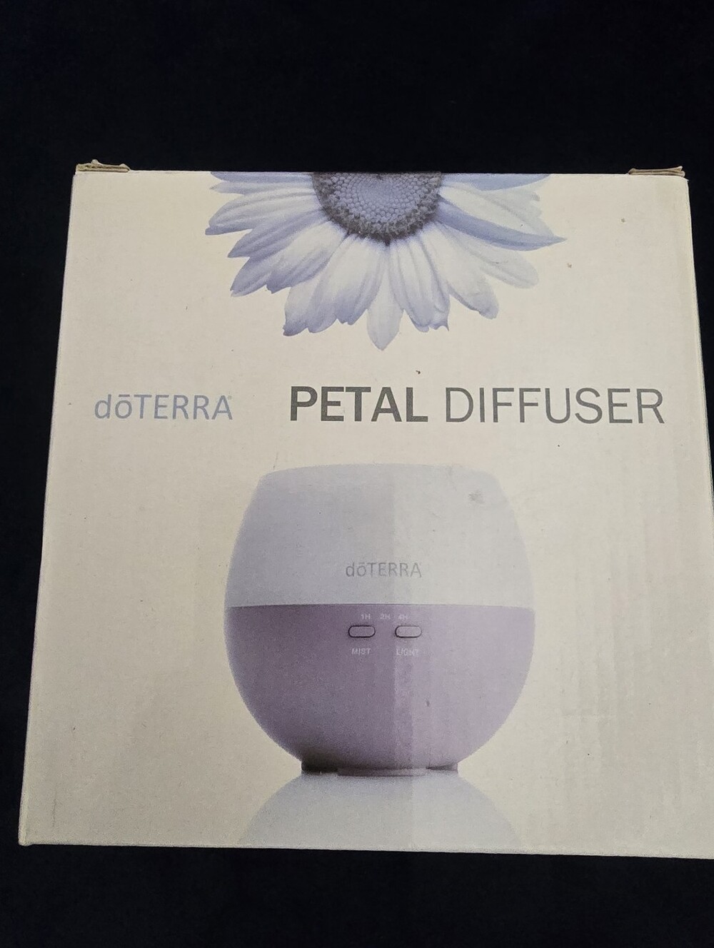 NIB! doTERRA, Petal Diffuser - Lavender/White, Model PY-006